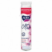 Ватные диски КОМПЛЕКТ 150 шт., AURA, двусторонние, 7185