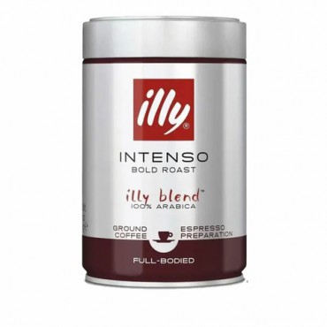 Кофе молотый ILLY "Intenso" 250 г в жестяной банке, арабика 100%, ИТАЛИЯ, 46